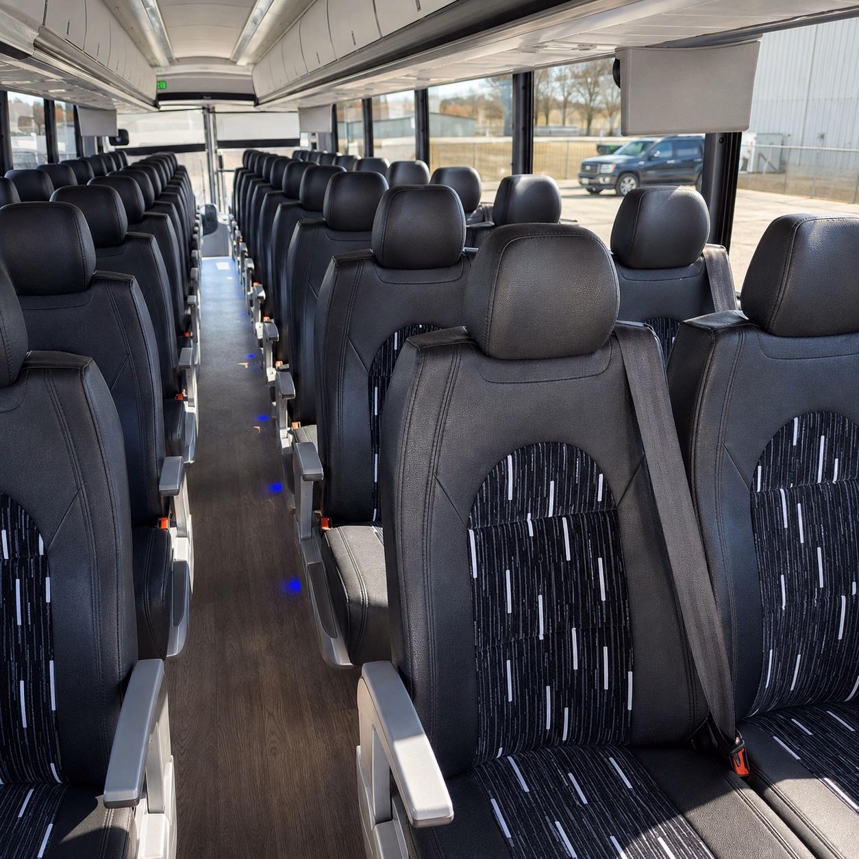 lexington charter bus services inside