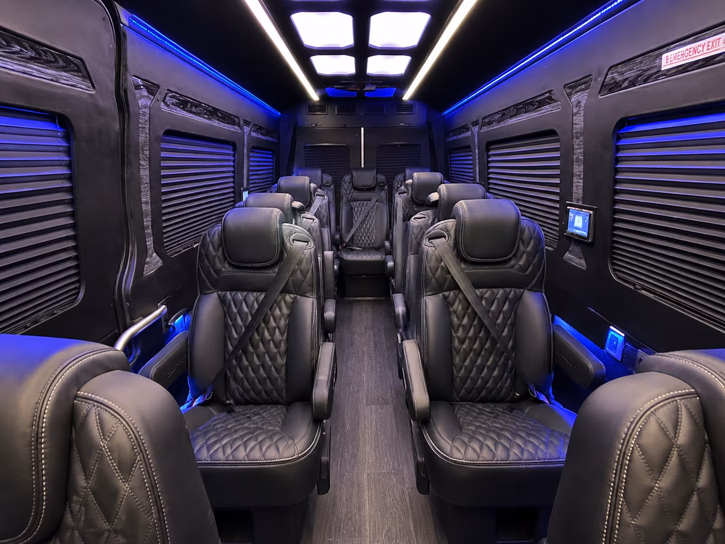 sprinter van with driver inside